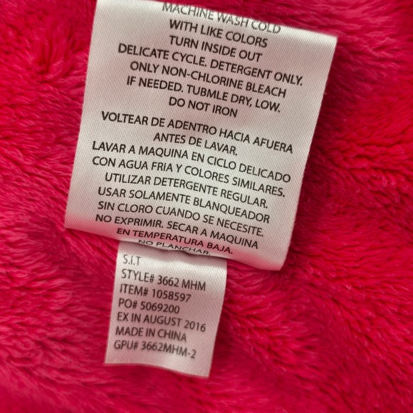 American Widgeon Kids Girls Pink Faux Fur Peplum Hooded Jacket Coat Size 6 - Picture 6 of 8